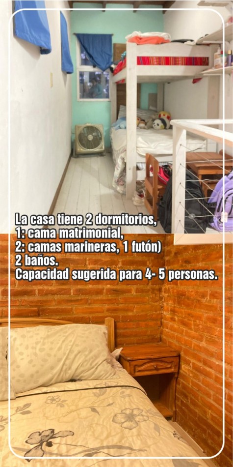 Hermosa Casa tipo Cabaña para 5 Personas C/ Gran Parque